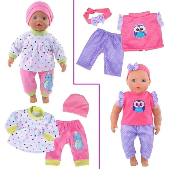 10 Sets Total 26 Pcs Doll Accesories for 10 inch Baby Dolls 12 inch Baby Dolls - Picture 4 of 14